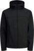 Jack & jones Jjemarvin Hood Softshelloos 12212363 , Zwart, Heren online kopen