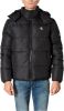 Calvin klein Jacket plain hood front pockets Jeans, Zwart, Heren online kopen