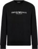 Emporio Armani Sweatshirt met logoprint , Zwart, Heren online kopen