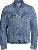 JACK & JONES JEANS INTELLIGENCE spijkerjas JJIALVIN JJJACKET light denim online kopen