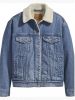 Levi's Levis 36137 0005 Exbf Sherpa Jacket AND Jackets Women Denim Medium Blue online kopen