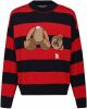 Palm Angels Pa Bear Stripes Sweater Navy , Rood, Heren online kopen