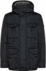 Peuterey Urban Field Jacket met bont kraag , Zwart, Heren online kopen