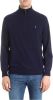 Ralph Lauren Sweater van fleece met halve rits en logo online kopen