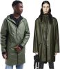 Rains Essential Long Jacket Evergreen , Groen, Unisex online kopen