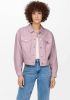 Only Dames rose vaquera jas 15250352 , Roze, Dames online kopen