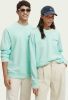 Scotch & Soda Mint Sweater Unisex Crewneck Sweatshirt In Organic Cotton online kopen
