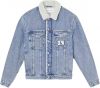 Calvin Klein Blauwe Spijkerjas Regular 90s Sherpa Denim Jacket online kopen
