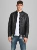 JACK & JONES CORE imitatieleren tussenjas Rocky zwart online kopen