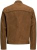 JACK & JONES ESSENTIALS imitatieleren tussenjas Rocky camel online kopen