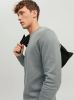 JACK & JONES ESSENTIALS sweater JJEBASIC grijsgroen online kopen