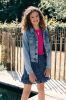 Looxs Revolution Fluo pink rib t shirt keyholes voor meisjes in de kleur online kopen