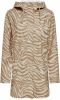 ONLY regenjas ONLELLEN met zebraprint bruin/beige online kopen