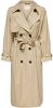 Only Double Breasted Trench Coat , Beige, Dames online kopen