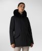 Peuterey Slanke fit jasje met bijpassende kleurenbont , Zwart, Dames online kopen