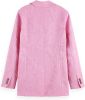 Scotch & Soda Jacquard single breasted blazer orchid pink online kopen