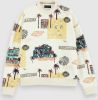 Scotch & Soda Sweater felpa print lichtgeel(160816 0217 ) online kopen
