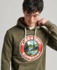 Superdry Hooded sweater olive marl(m2011958a aa5 ) online kopen
