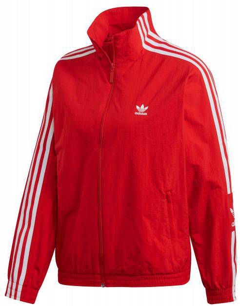 Adidas Originals 3-Stripes Woven Lock Up Track Top Dames Rood Dames -  Jassenshoponline.be